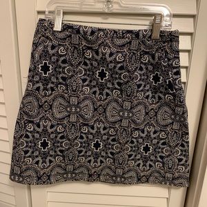 Hollister 00 A-Line Patterned Mini Skirt